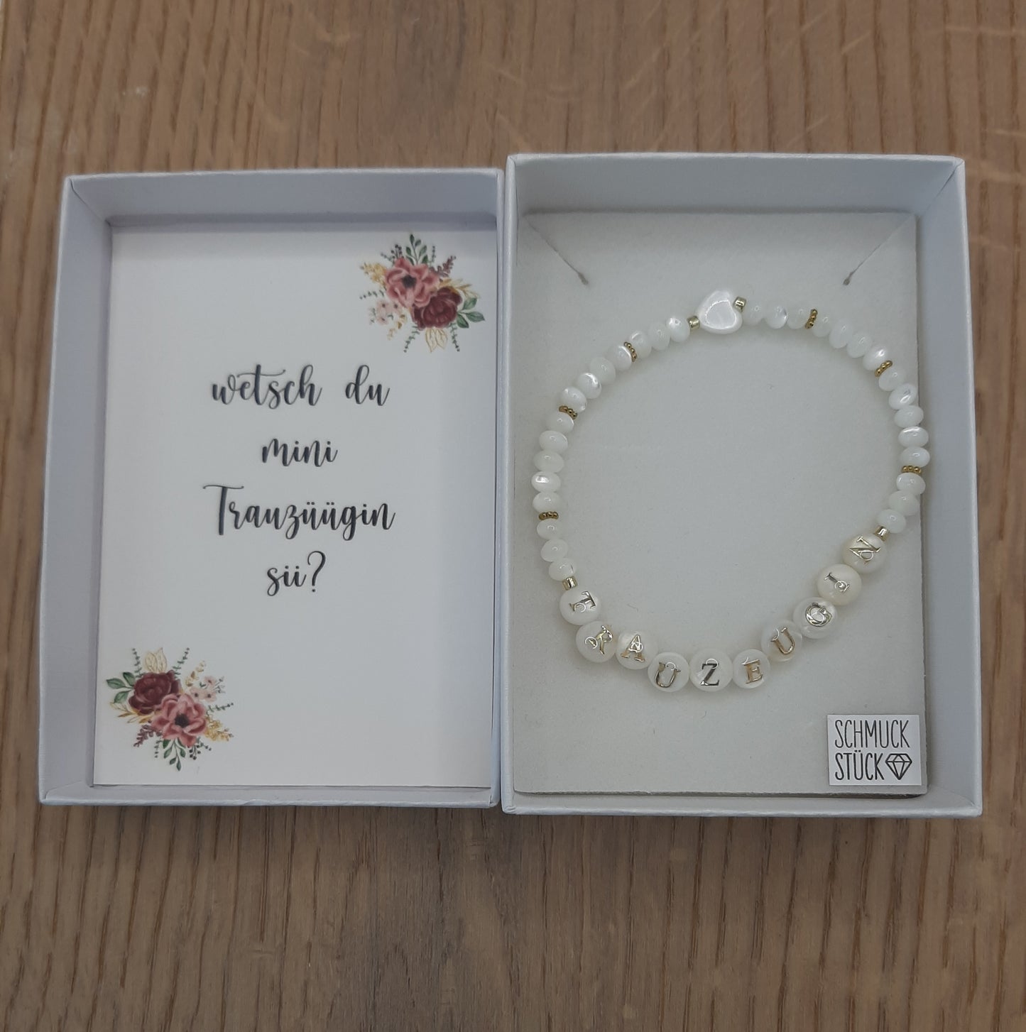 Armband Trauzeugin Perlmutt