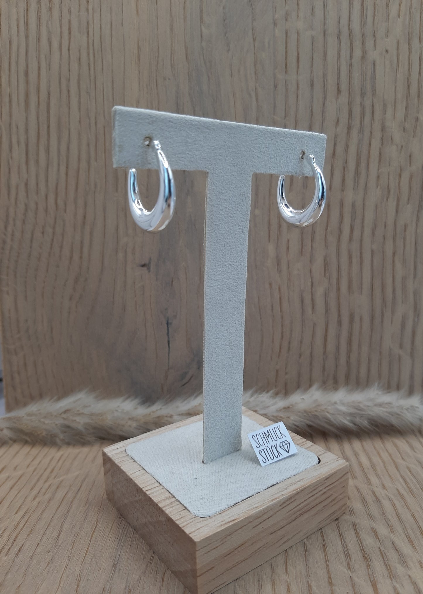 Ohrstecker halbrund