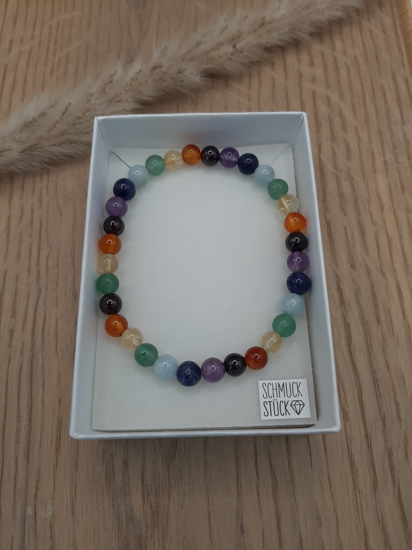Chakra Armband rund 6mm