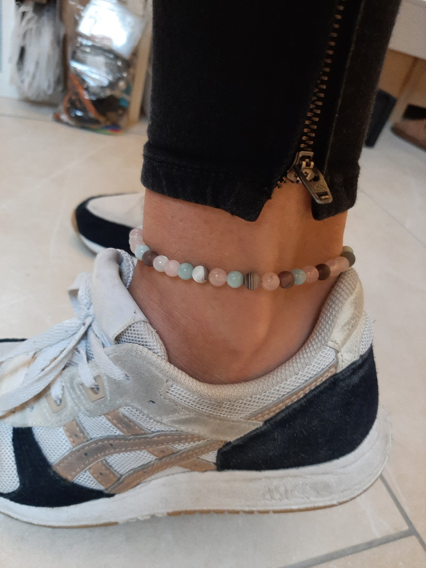 Fusskette Edelstein Frauenpower