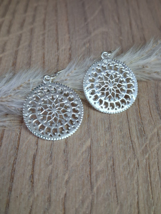Ohrhänger MANDALA silber