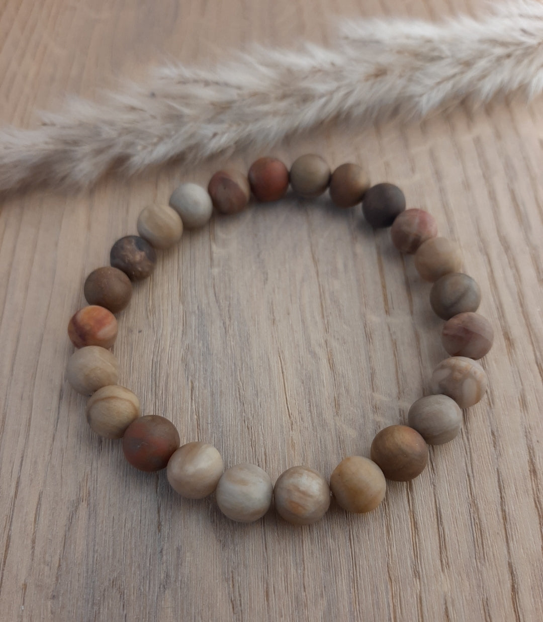 Herrenarmband versteinertes Holz